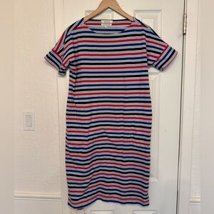 Seasalt Cornwall Sailor Red and Blue Stripes T-Shirt Dress